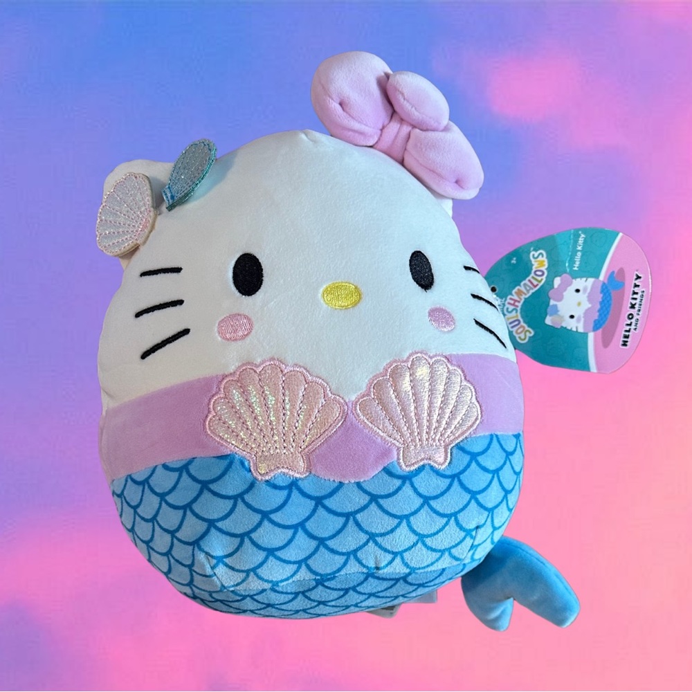 NWT Jazware Hello Kitty Mermaid Squishmallow